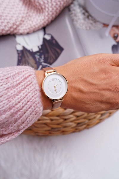 Women's Watch Champagne Crystals Maniaq