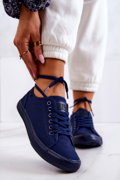 Női alacsony tornacipő Big Star JJ274067 Navy
