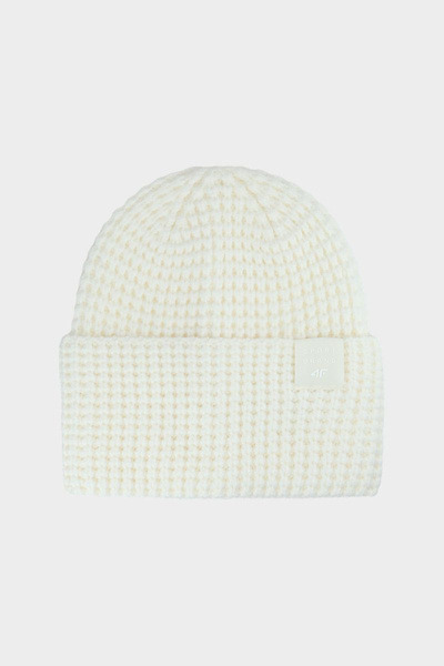 Girls Winter Hat 4F Cream 4FJWAW24ACAPF414-12S
