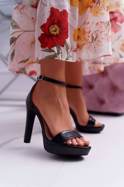 Plateau-Sandalen für Frauen Schwarz Ellania