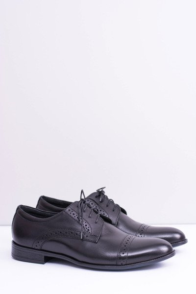 Demi-bottes en cuir business pour hommes Gerard noir