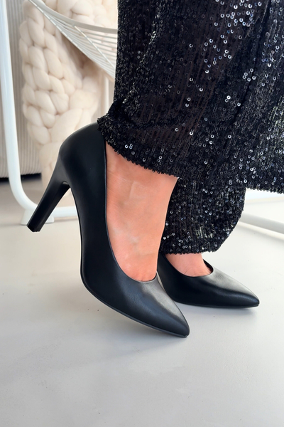 Talons en cuir écologique Sergio Leone 1446 Noir