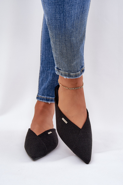 Chaussons Pour Femmes Avec Des Embouts Pointus Big Star RR274210 Noirs