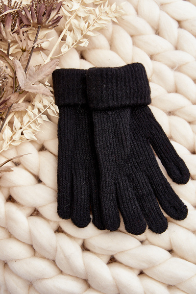 Smooth Women's Touchscreen Black Gloves