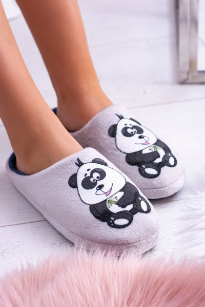Dreex Damen Hausgemachte Warme Flip Flops Panda