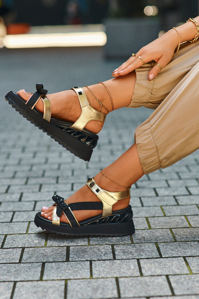 Sandales Femme Avec Noeud D&A CR956 Or