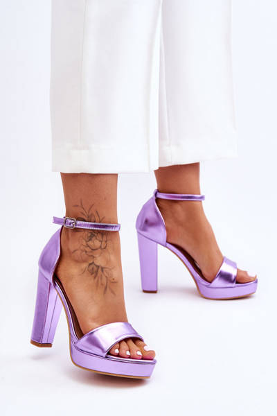 Sandales à Talons Hauts Violet Mandy