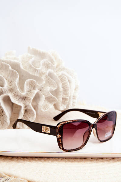 Lunettes de soleil marron UV400 pour femmes