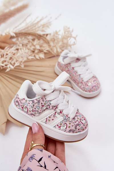 Pantofi Sport Fete Cu Motiv De Unicorn Roz Ilana