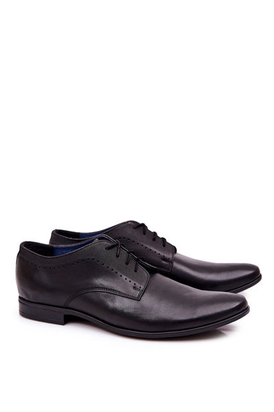 Chaussures Bednarek en cuir élégantes 724 noir