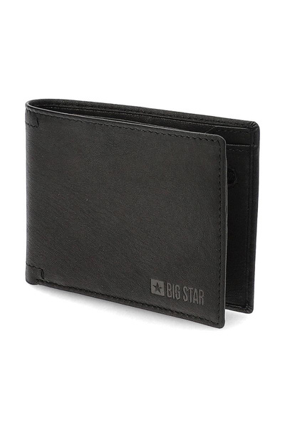 Portefeuille en cuir pour homme Big Star KK675004 Noir