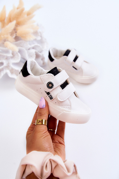 Children's Sneakers With Velcro Big Star JJ374108 White and Black