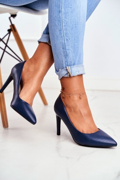 Damen Klassische Stilettos Marineblau Marinne