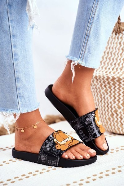 Claquettes classiques pour femmes Garfield ZAXY Noir FF285073