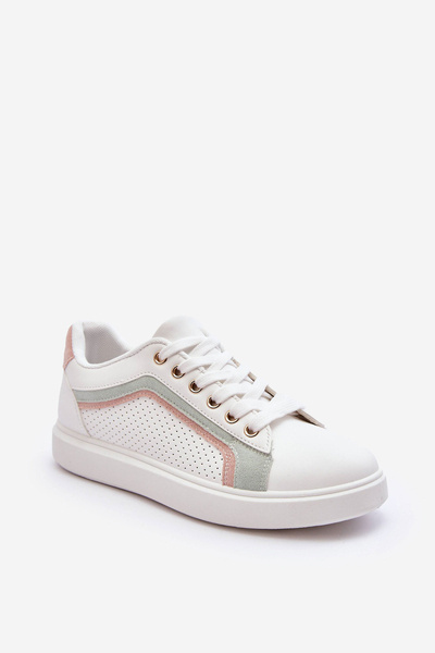 Damen Klassische Sport-Schuhe Weiß-Rosa Amaranti