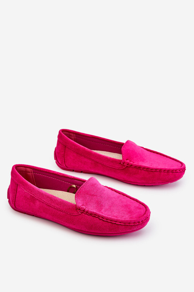Mocassins Femme Daim Fuchsia Morreno