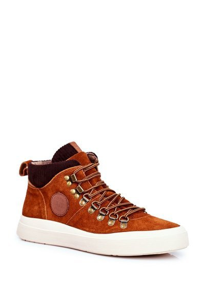 Vyriški sportbačiai, zomšiniai, odiniai Big Star Camel GG174332