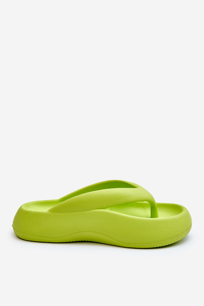 Tongs Mousse Femme Jaune Fluo Roux