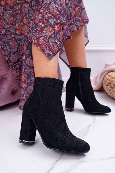 Bottes à talons pour femmes noires Sadie