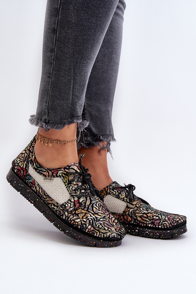 Mocassins Femme à Motifs Maciejka 06347-01 Noir
