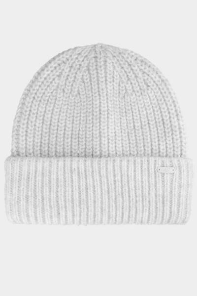 Winter hat with wool blend for women 4F 4FAW23ACAPF290-27M Grey