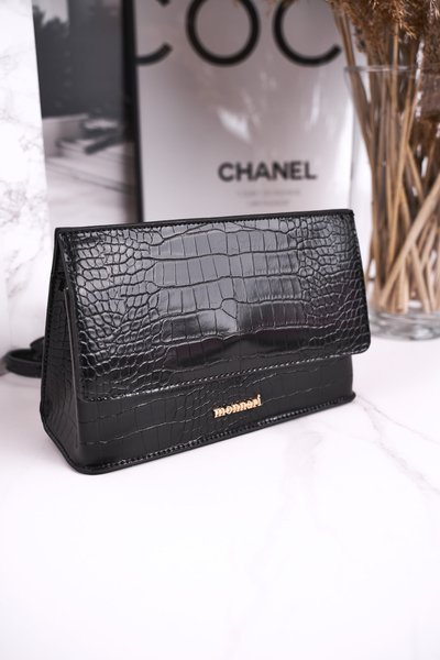 Handtasche MONNARI BAG5450-020 Schwarzer Tierdruck Tasche