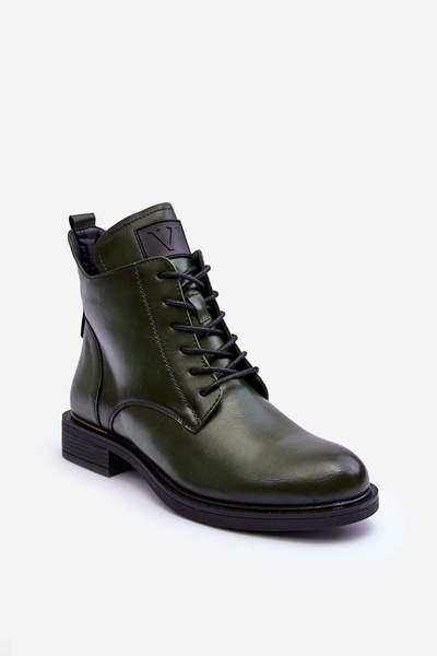 Women's Leather Boots Tedrick Green Workers