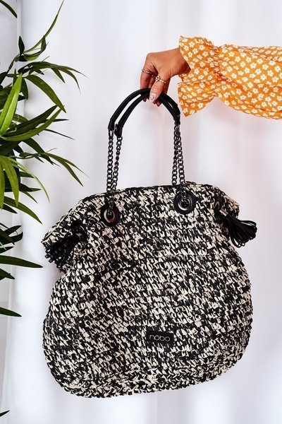 Sac cabas tressé NOBO XG0010 Noir