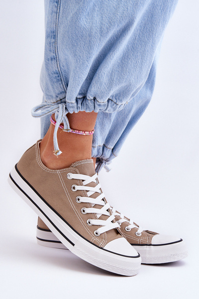 Baskets basses classiques pour femmes beige Vegas