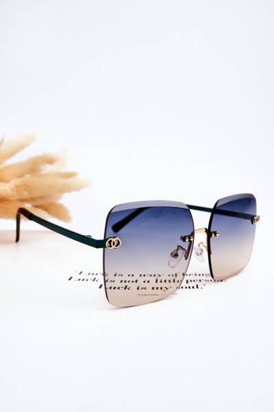 Große Damen-Sonnenbrille 400UV E4721 Grün