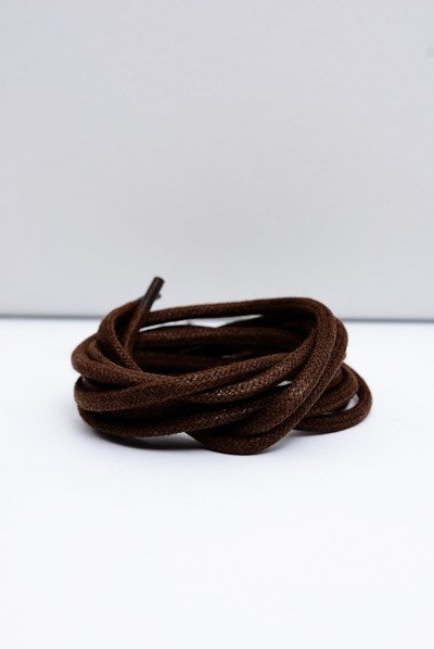 Lacets fins cirés Corbby marron