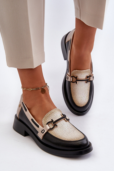 Mocasini femei din piele Maciejka 06493-01 Negri