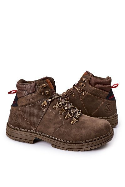 Pantofi de trekking pentru bărbați cross blugi ee1r4030c kaki