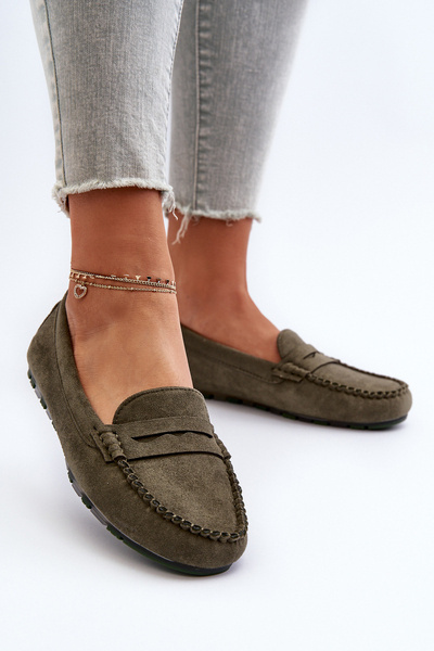Mocassins Femme Daim Beige Foncé Ranica