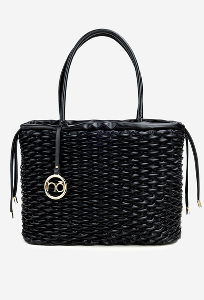 Pirkinių krepšio tipo rankinė NOBO BAG5940-020 Juoda