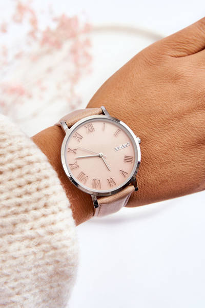 Montre Bracelet Analogique Femme ERNEST Beige