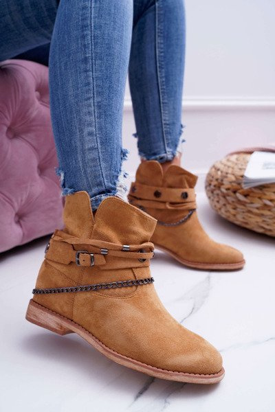 Women's A3705 Camel Lucky Stiletto Boots