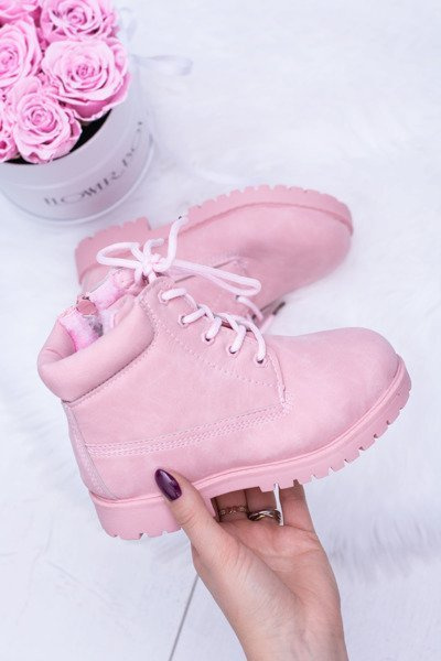 Gyerek szigetelt Trapper Boots Por Pink Dexter