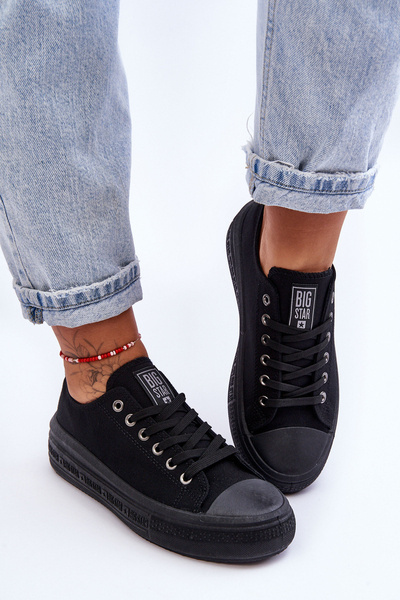 Damen-Turnschuhe Mit Big Star-Plattform LL274A176 Schwarz