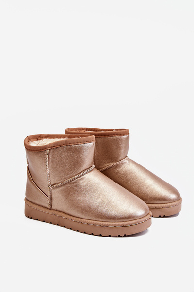 Gewärmte Kinder-Schneestiefel Champagne Scooby