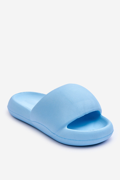 Pantoufles légères à plateforme en mousse pour femmes Bleu Milton