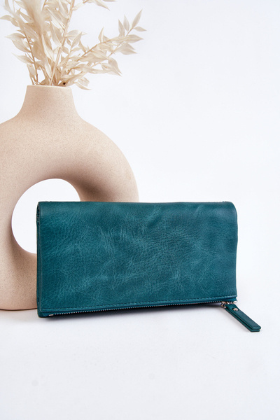 Grand Portefeuille Aimanté Femme Vert Connes