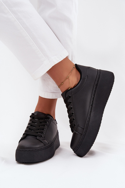 Baskets Femmes Sur Plateforme Noire Sallira