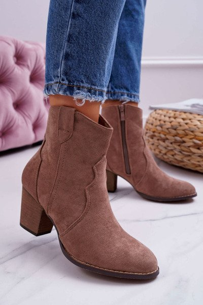 Bottes Aiguilles Femme Cowboy Kaki Nutriso
