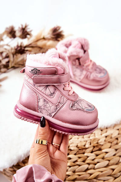 Kinder Warm-up Schneestiefel Rosa Shirinell
