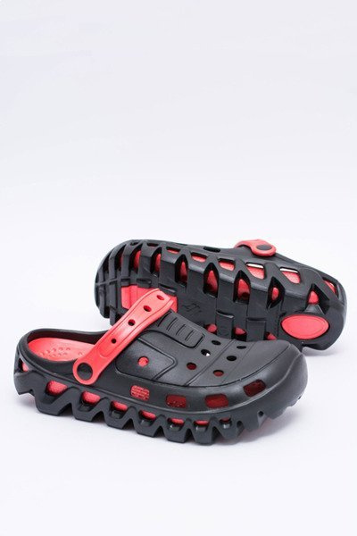 Tongs légères de jardin noires pour hommes Kroks Eva