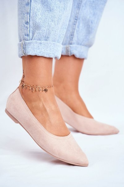 Ballerines Femme Eco-Suède Rose Magnifique