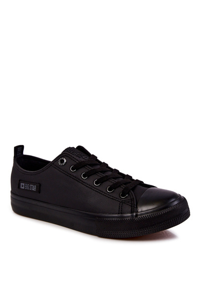 Adidaje cu piele joasă pentru bărbați Big Star KK174009 Negru