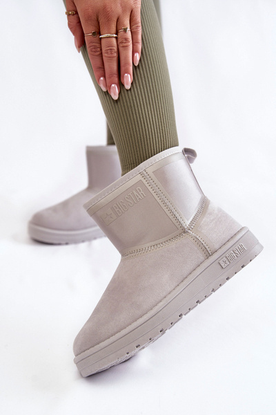Cizme de zăpadă pentru femei Star Big KK274613 Grey