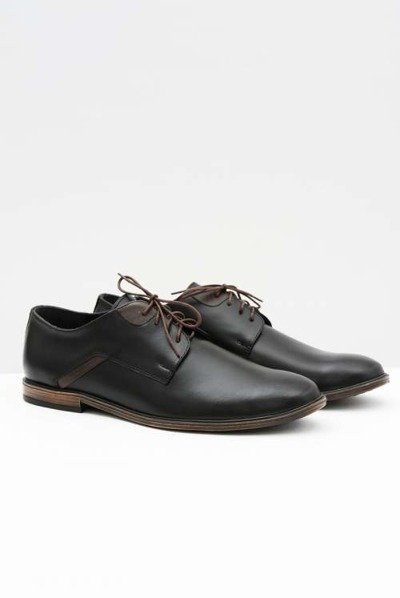 Herren Bednarek Elegante Leder-Halbstiefel Schwarz Edgardo